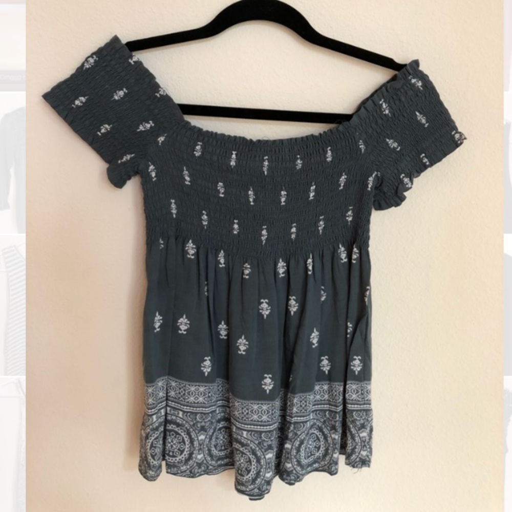 Teal Blouse $15
